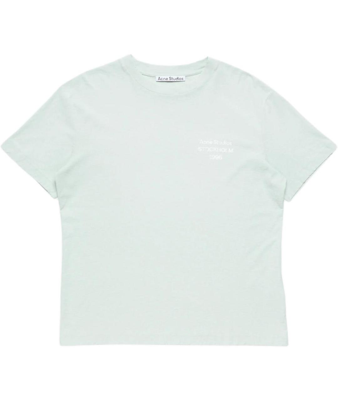 ACNE STUDIOS Зеленая хлопковая футболка, фото 1