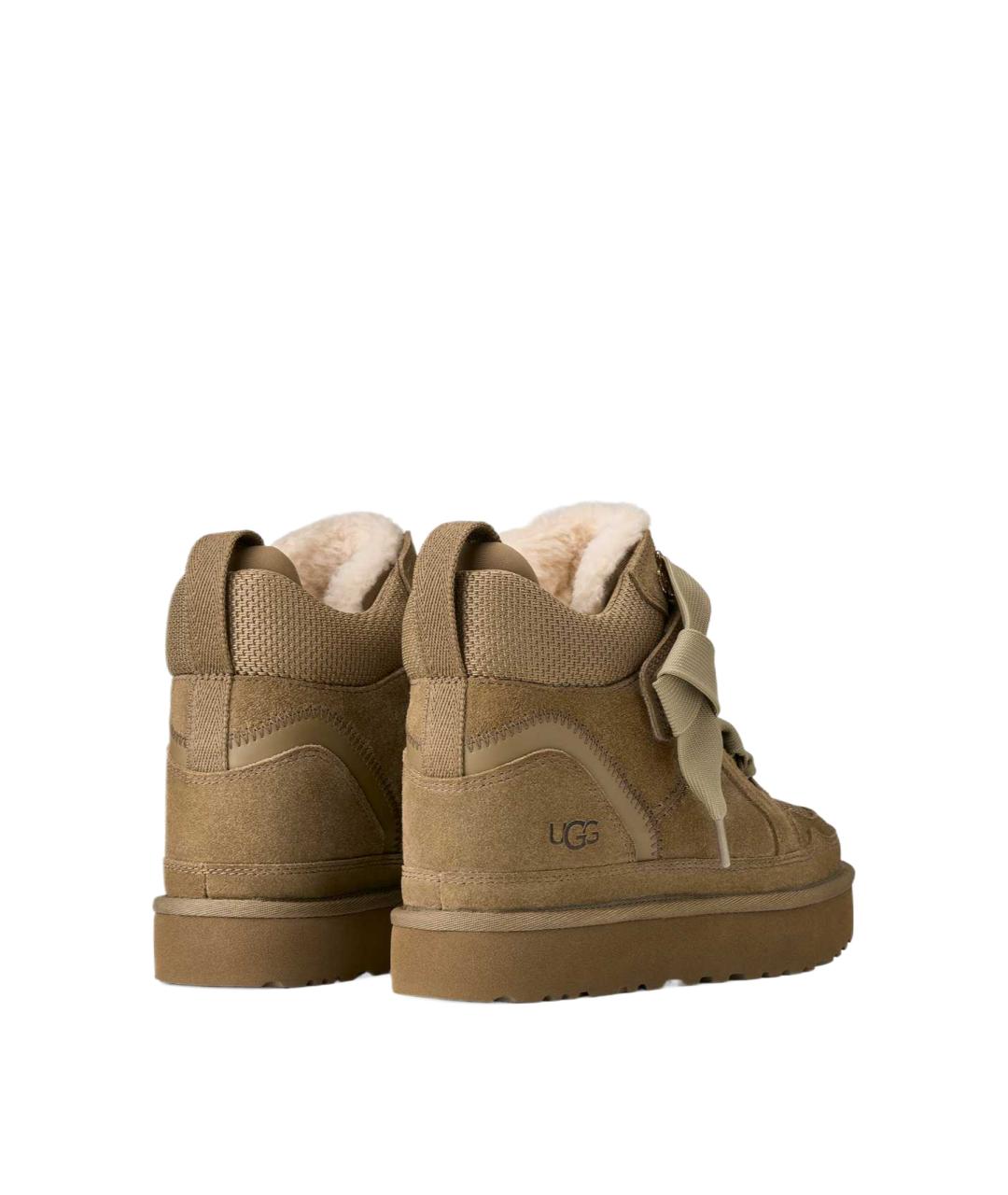 UGG Коричневые замшевые кроссовки, фото 4