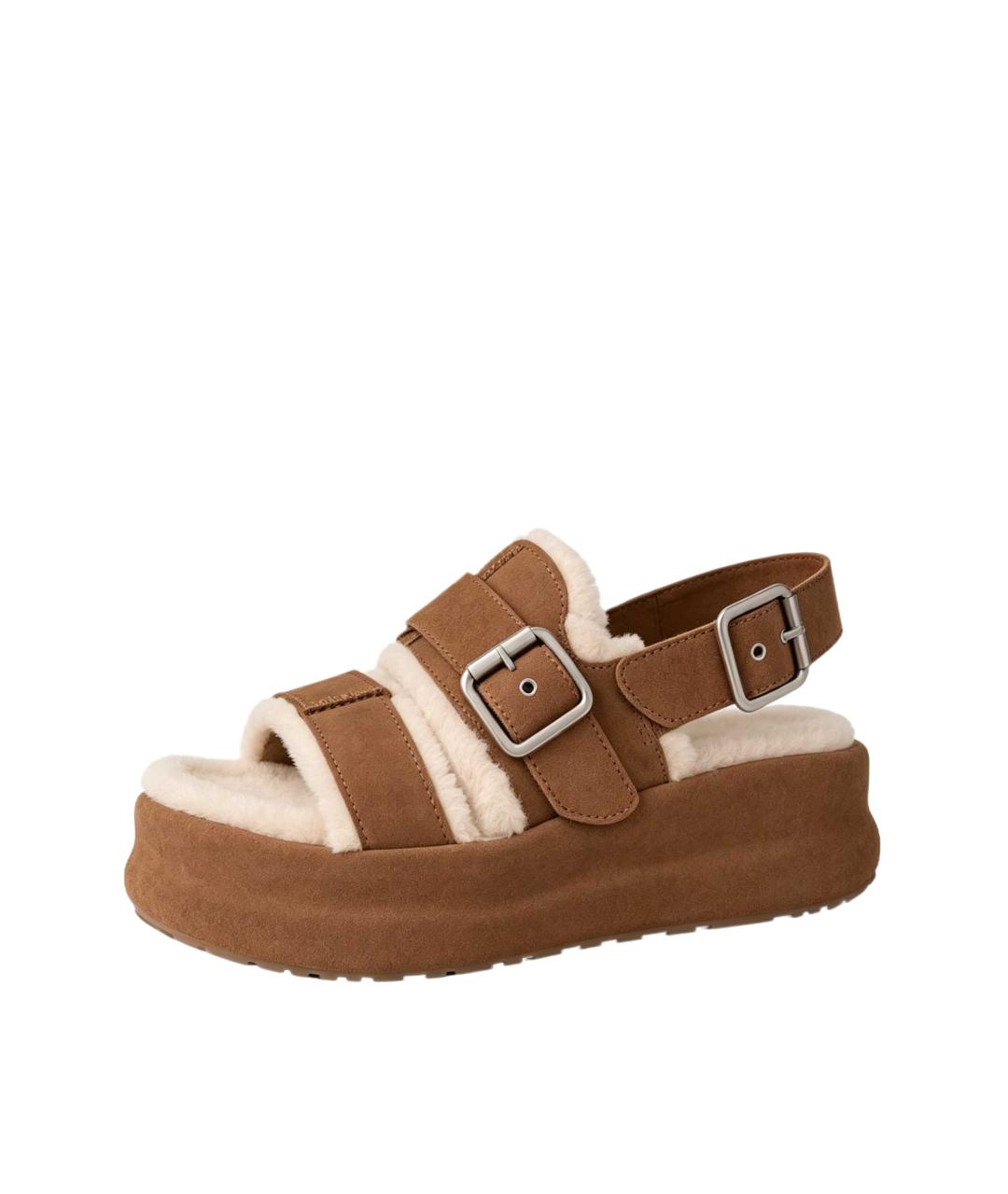 UGG Коричневые замшевые сандалии, фото 2
