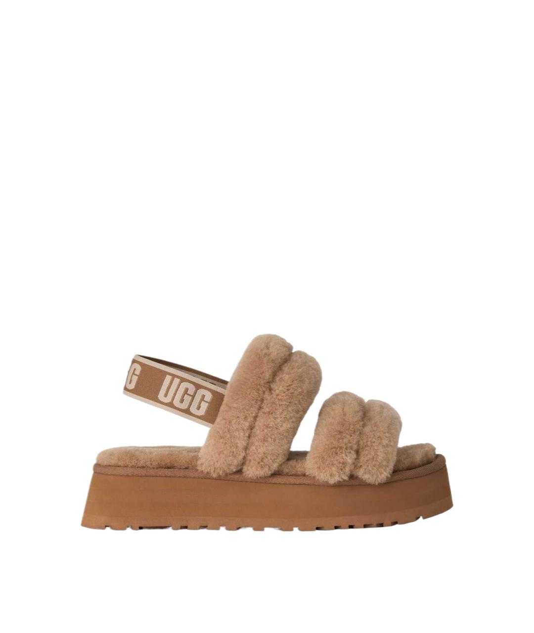 UGG Коричневые шлепанцы, фото 2
