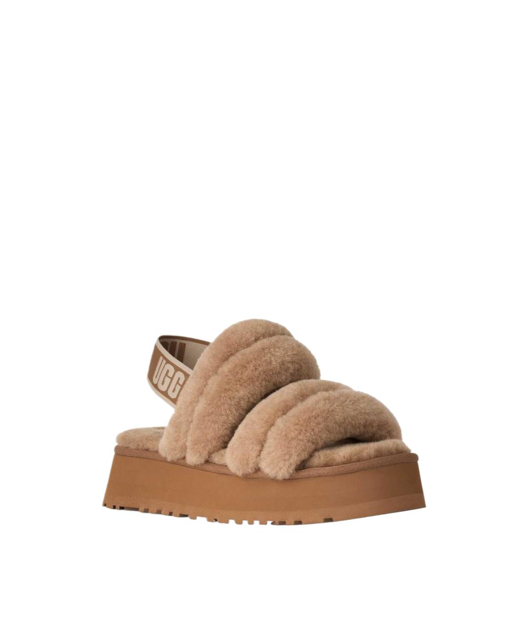 UGG Коричневые шлепанцы, фото 3