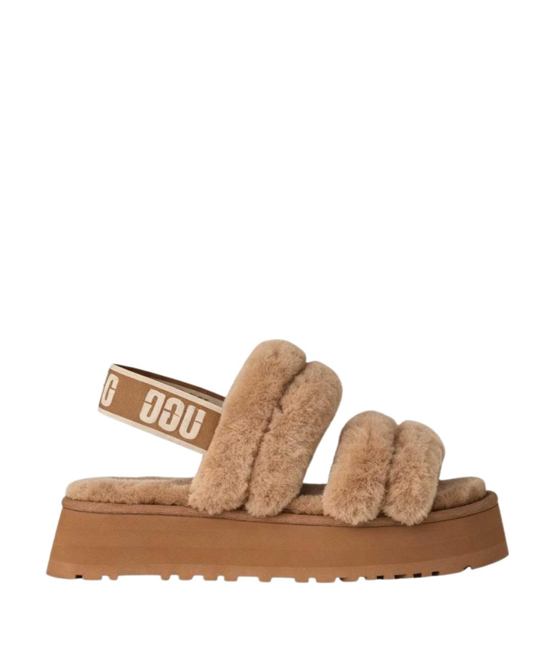 UGG Коричневые шлепанцы, фото 1