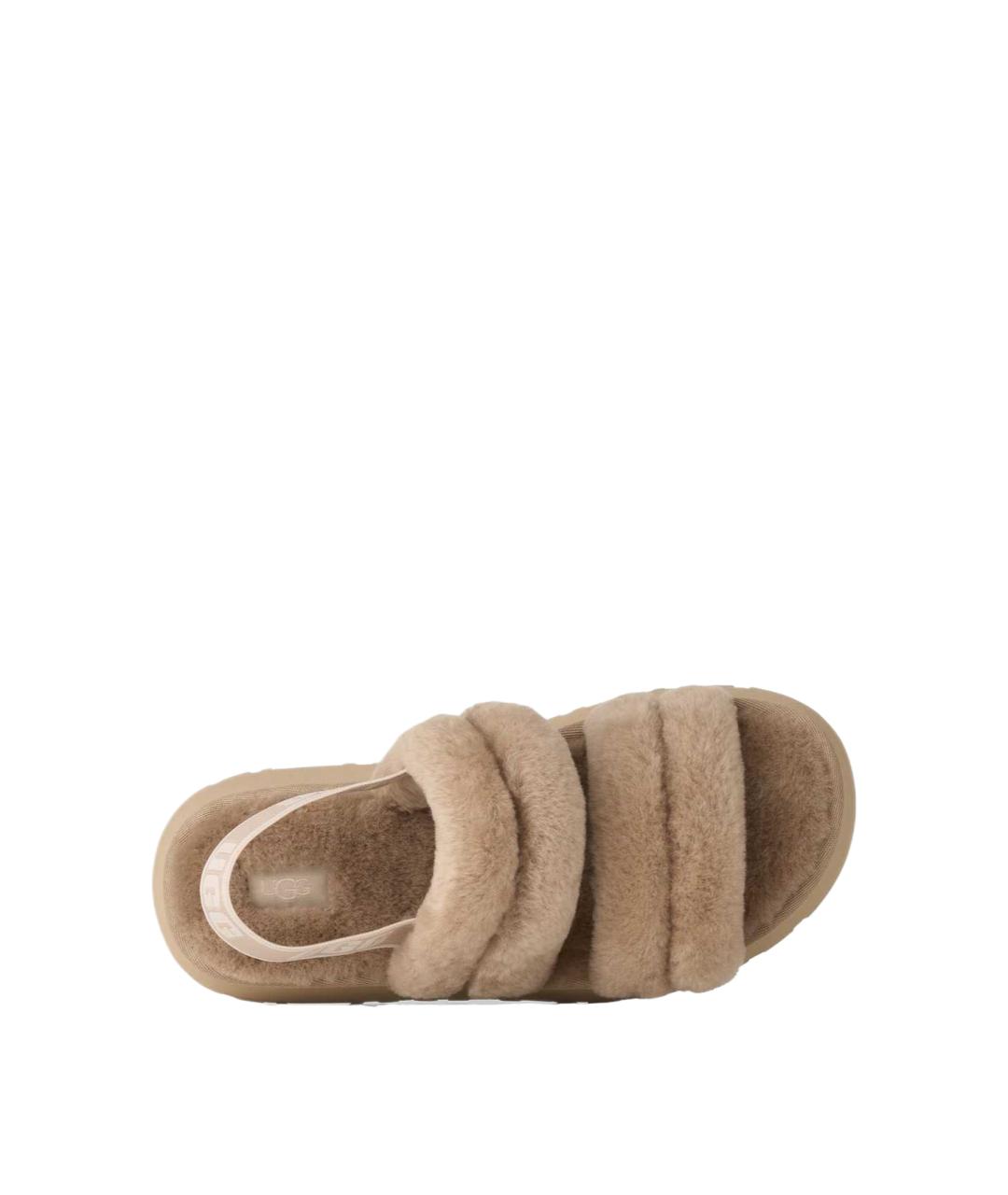 UGG Бежевые шлепанцы, фото 4