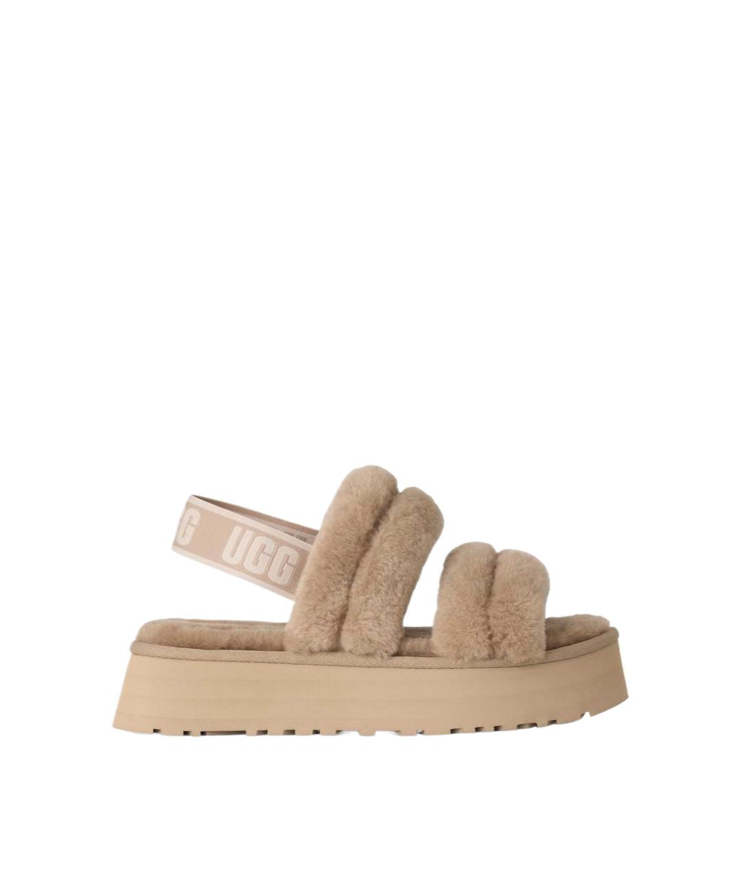 UGG Бежевые шлепанцы, фото 2