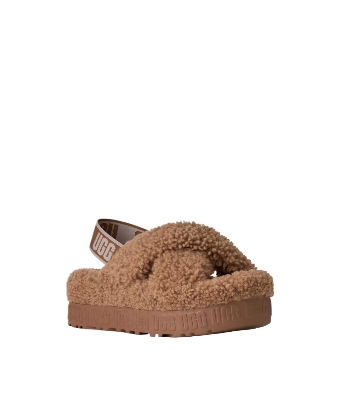 UGG Коричневые шлепанцы, фото 3