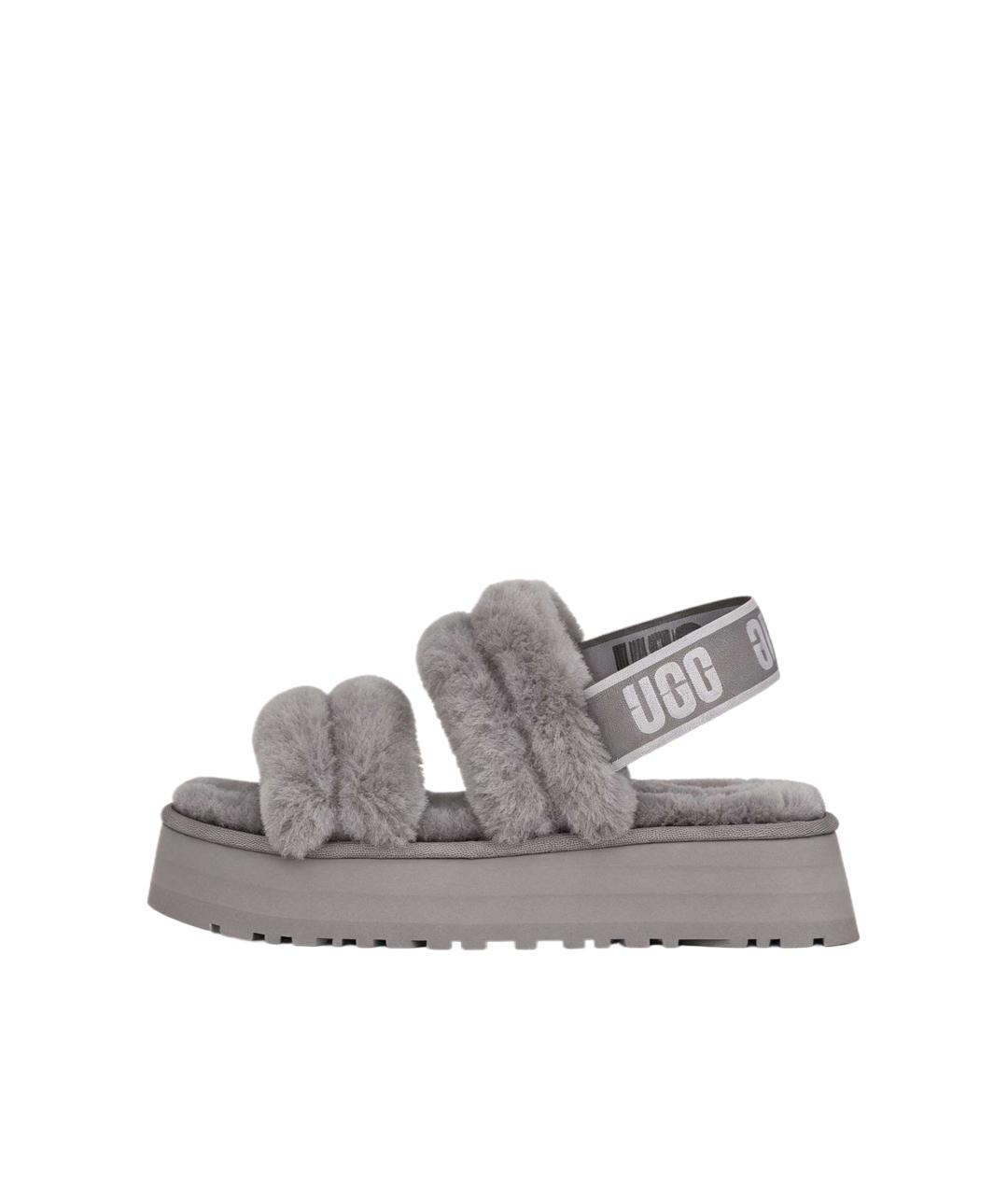 UGG Серые шлепанцы, фото 6