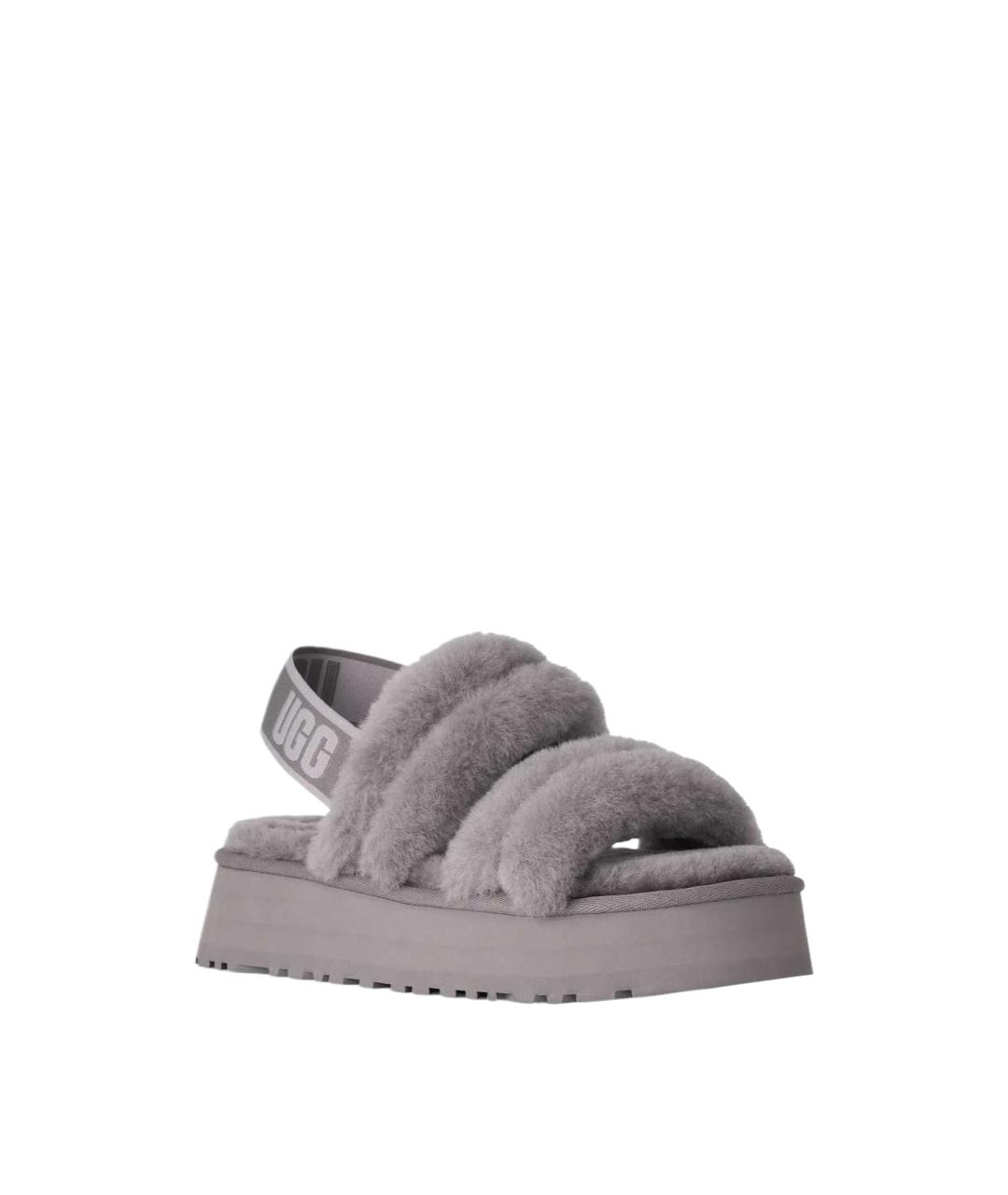 UGG Серые шлепанцы, фото 3