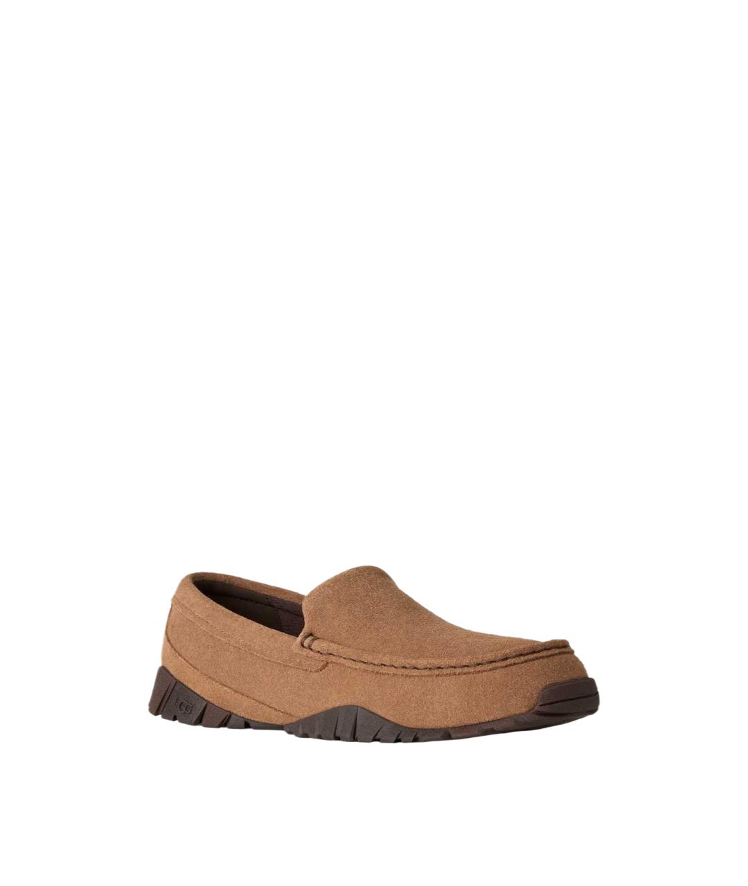 UGG Коричневые кожаные лоферы, фото 2