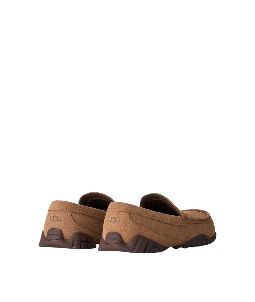 UGG Коричневые кожаные лоферы, фото 4