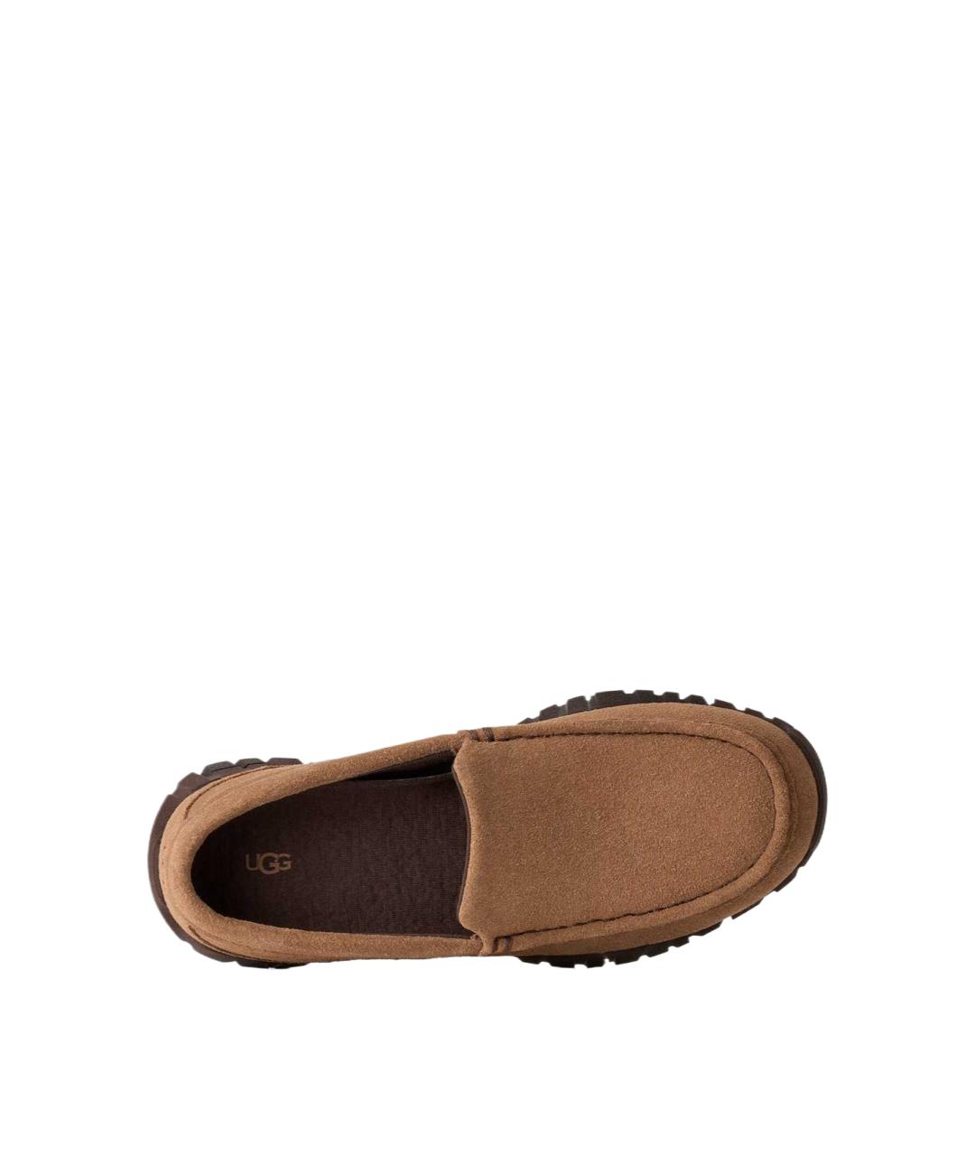 UGG Коричневые кожаные лоферы, фото 3