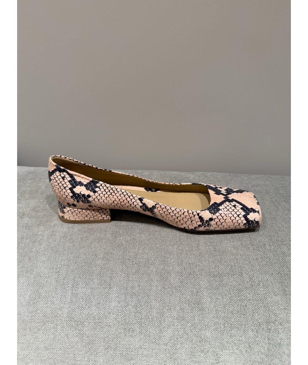 BOTTEGA VENETA Розовые кожаные туфли, фото 8