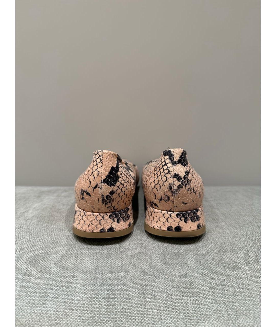BOTTEGA VENETA Розовые кожаные туфли, фото 4
