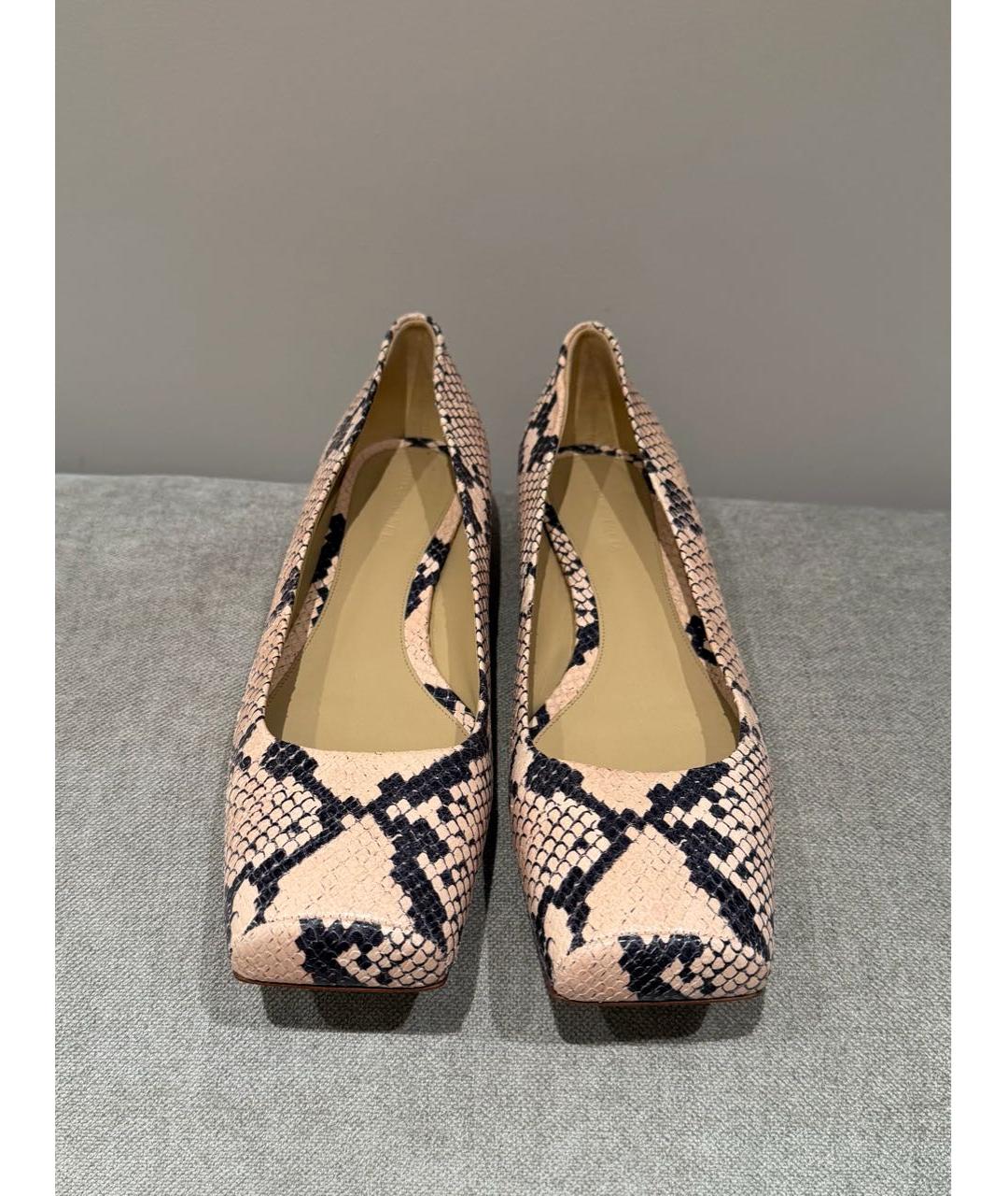 BOTTEGA VENETA Розовые кожаные туфли, фото 2