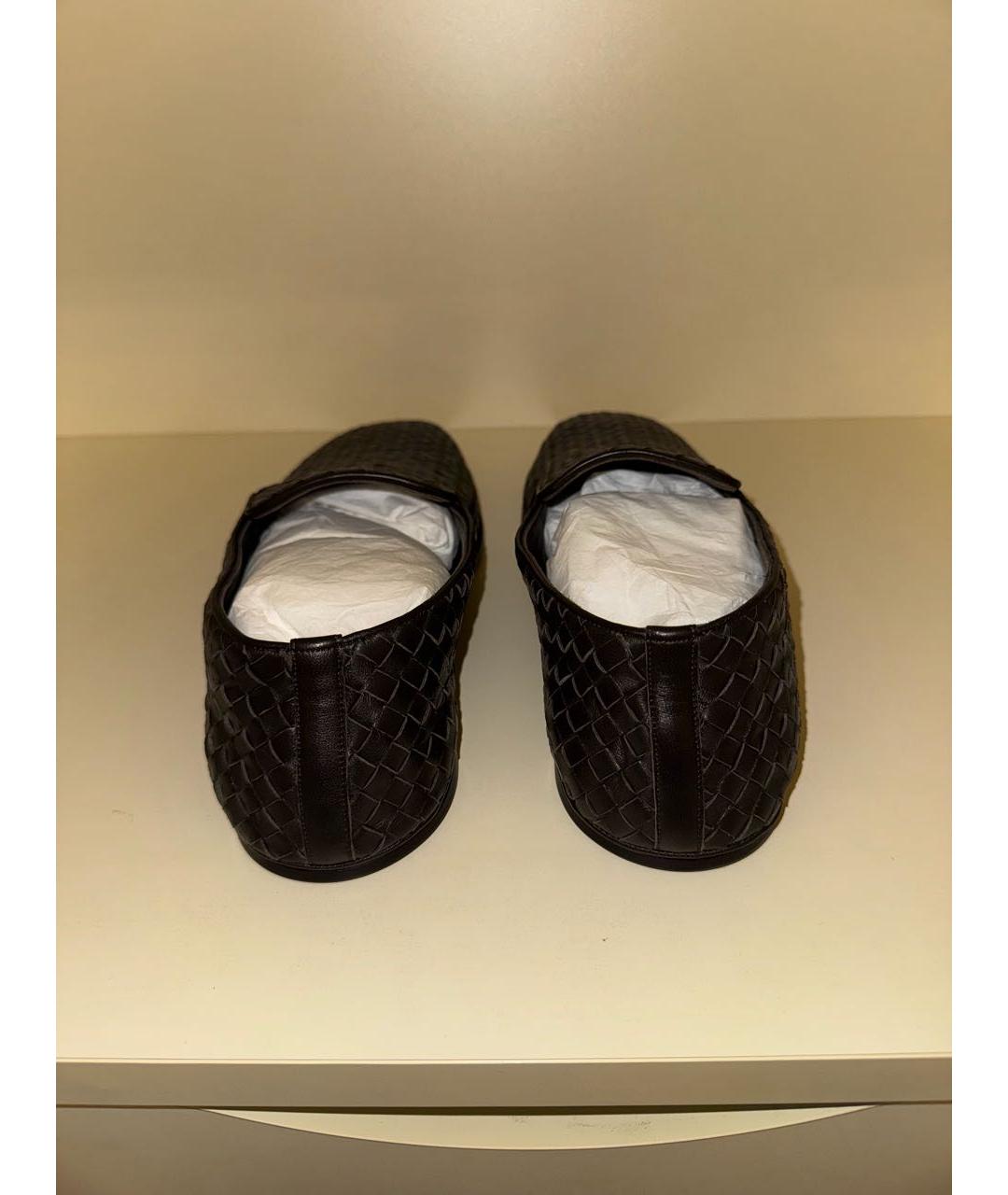 BOTTEGA VENETA Коричневые кожаные лоферы, фото 3