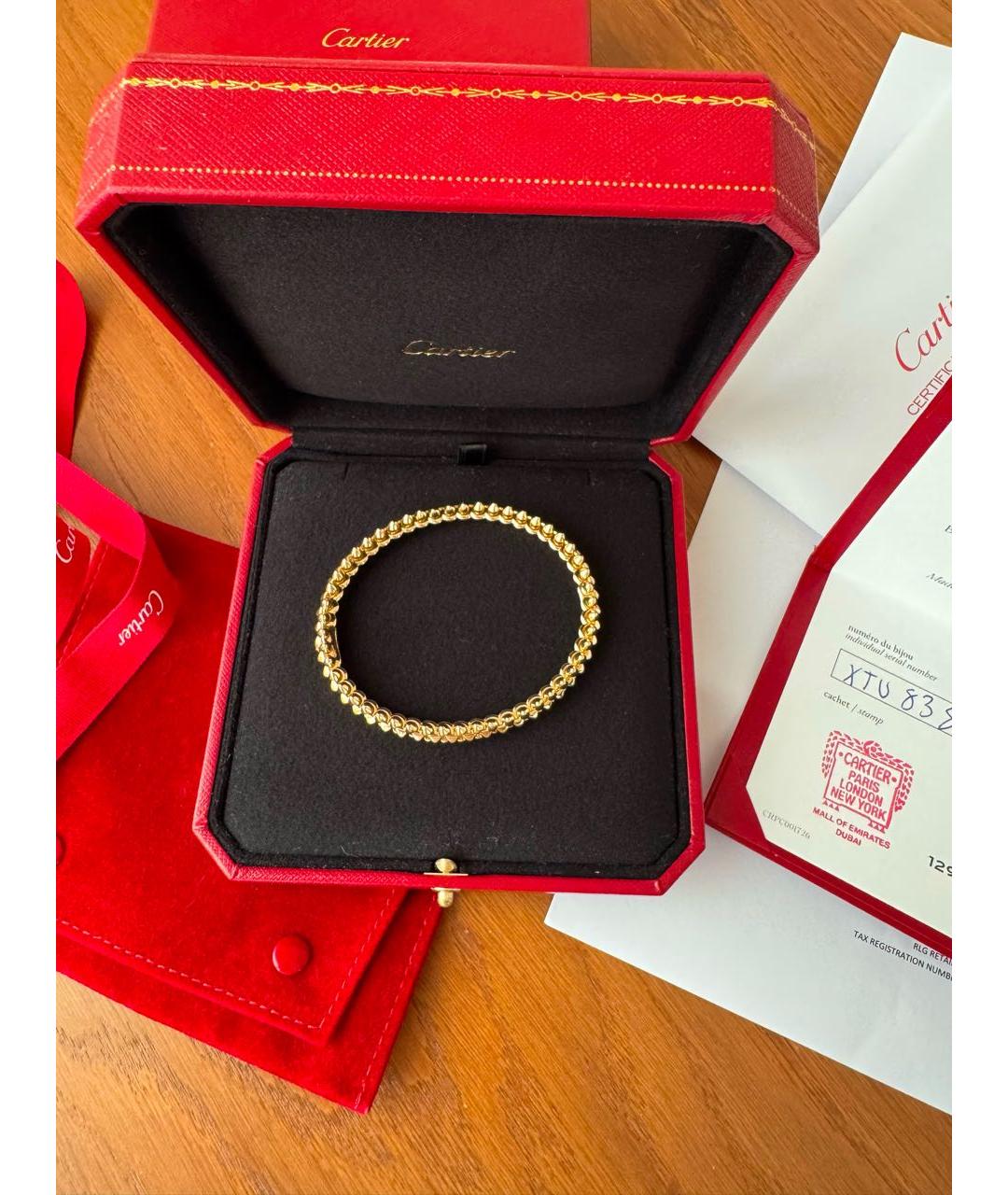 CARTIER Золотой браслет из желтого золота, фото 2