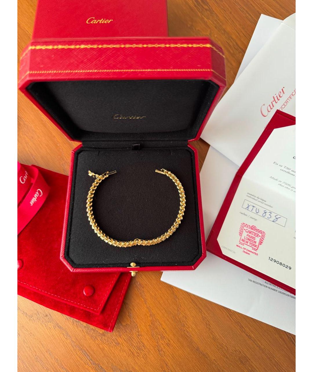 CARTIER Золотой браслет из желтого золота, фото 5
