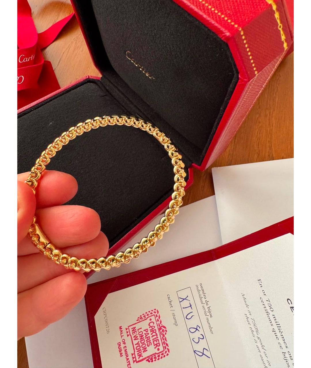 CARTIER Золотой браслет из желтого золота, фото 6