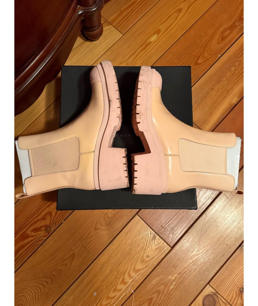 MARC BY MARC JACOBS Бежевые сапоги, фото 9