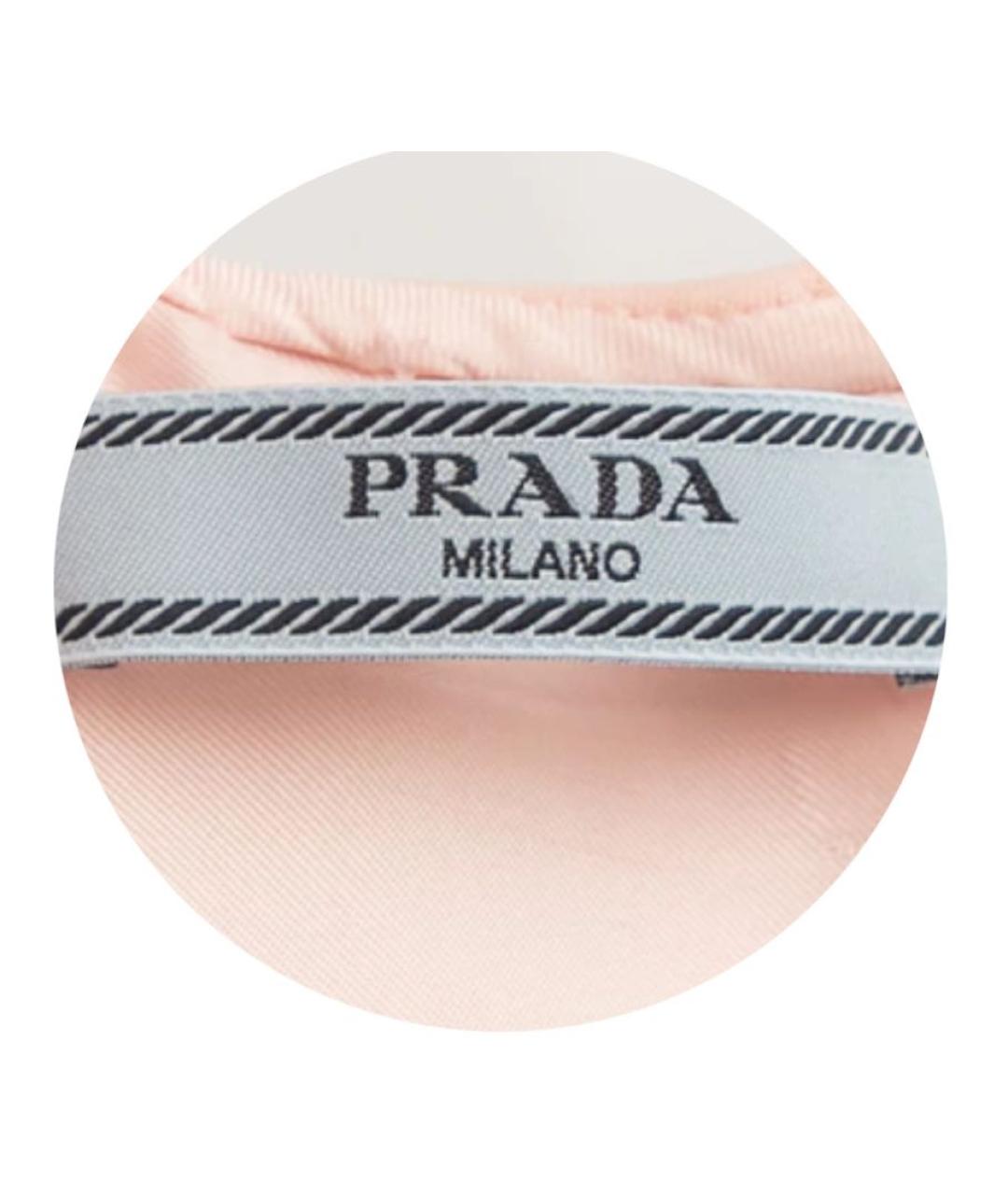 PRADA Розовое полиэстеровое повседневное платье, фото 3