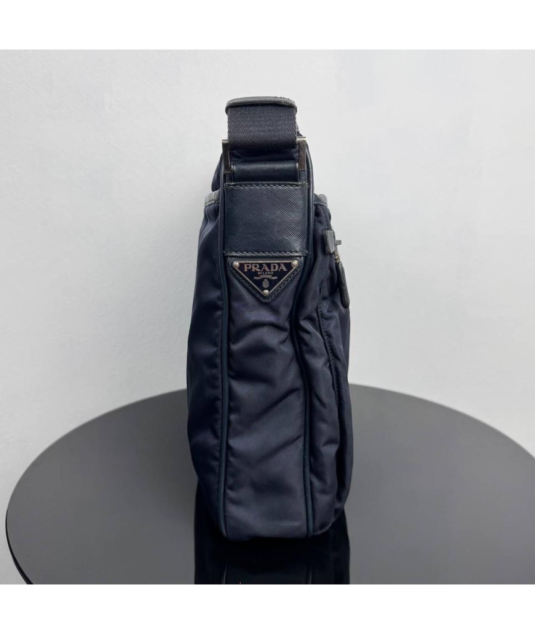 PRADA Темно-синяя сумка на плечо, фото 3