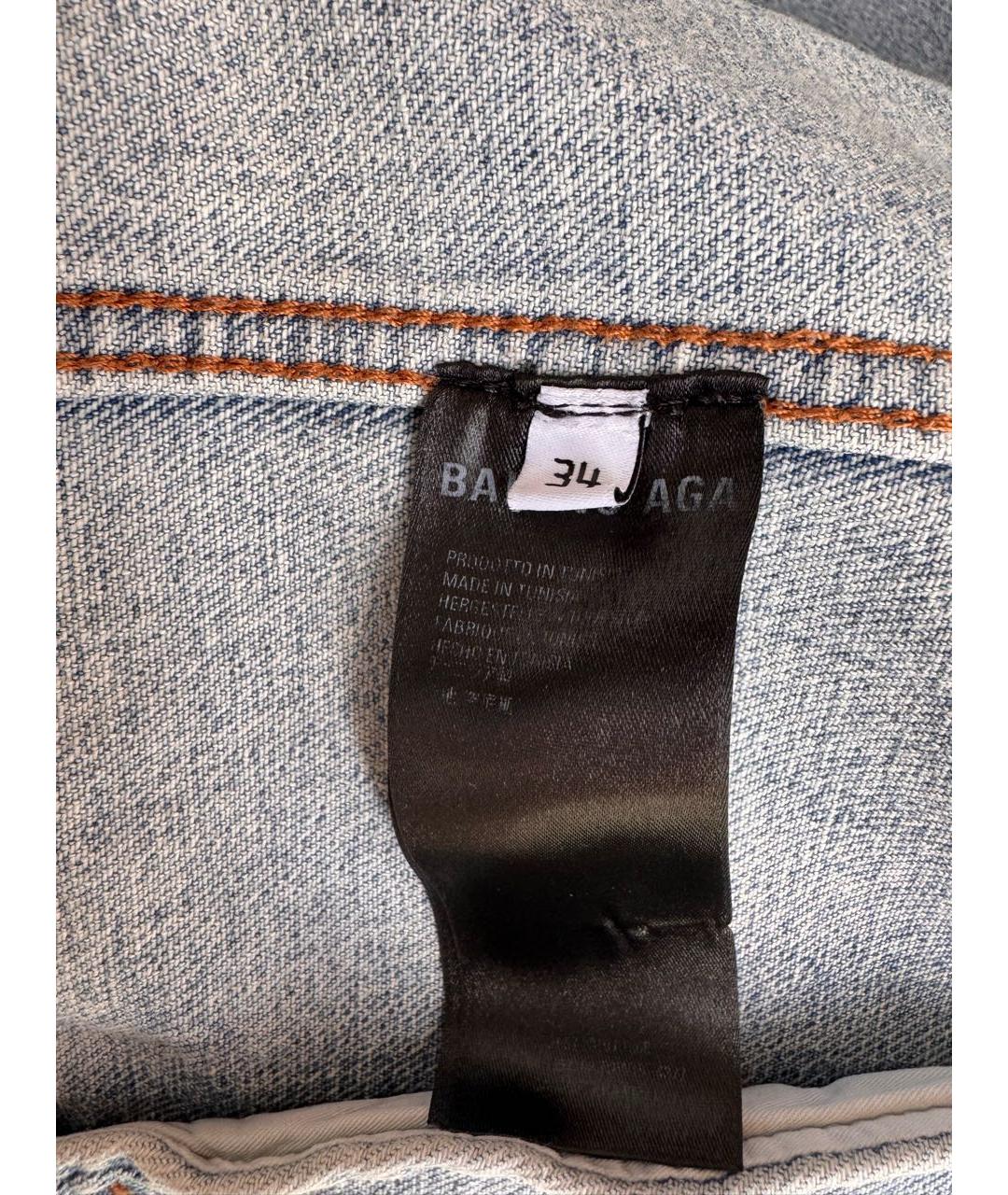 BALENCIAGA Голубая деним куртка, фото 5
