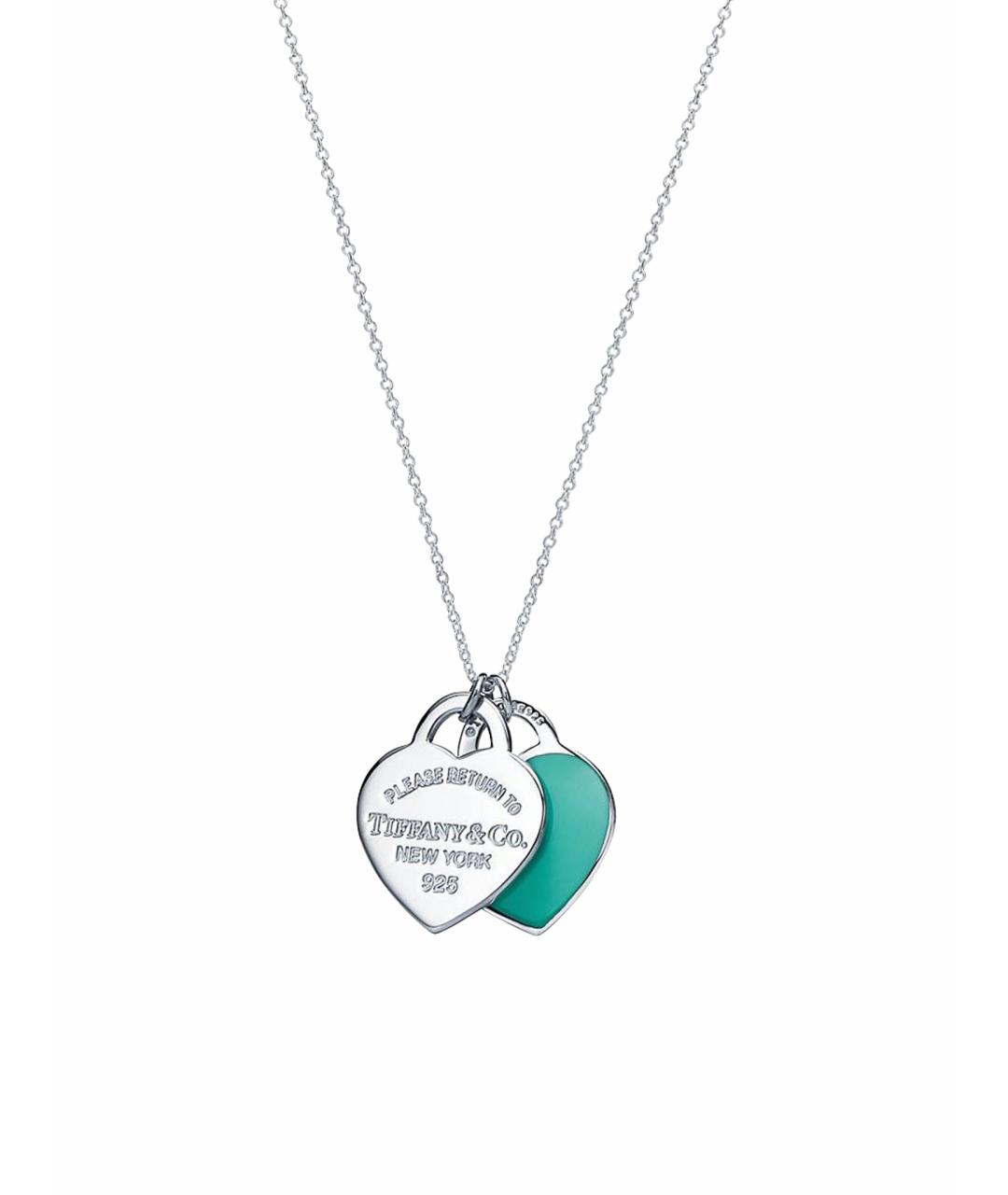 TIFFANY&CO Голубая серебряная подвеска, фото 1