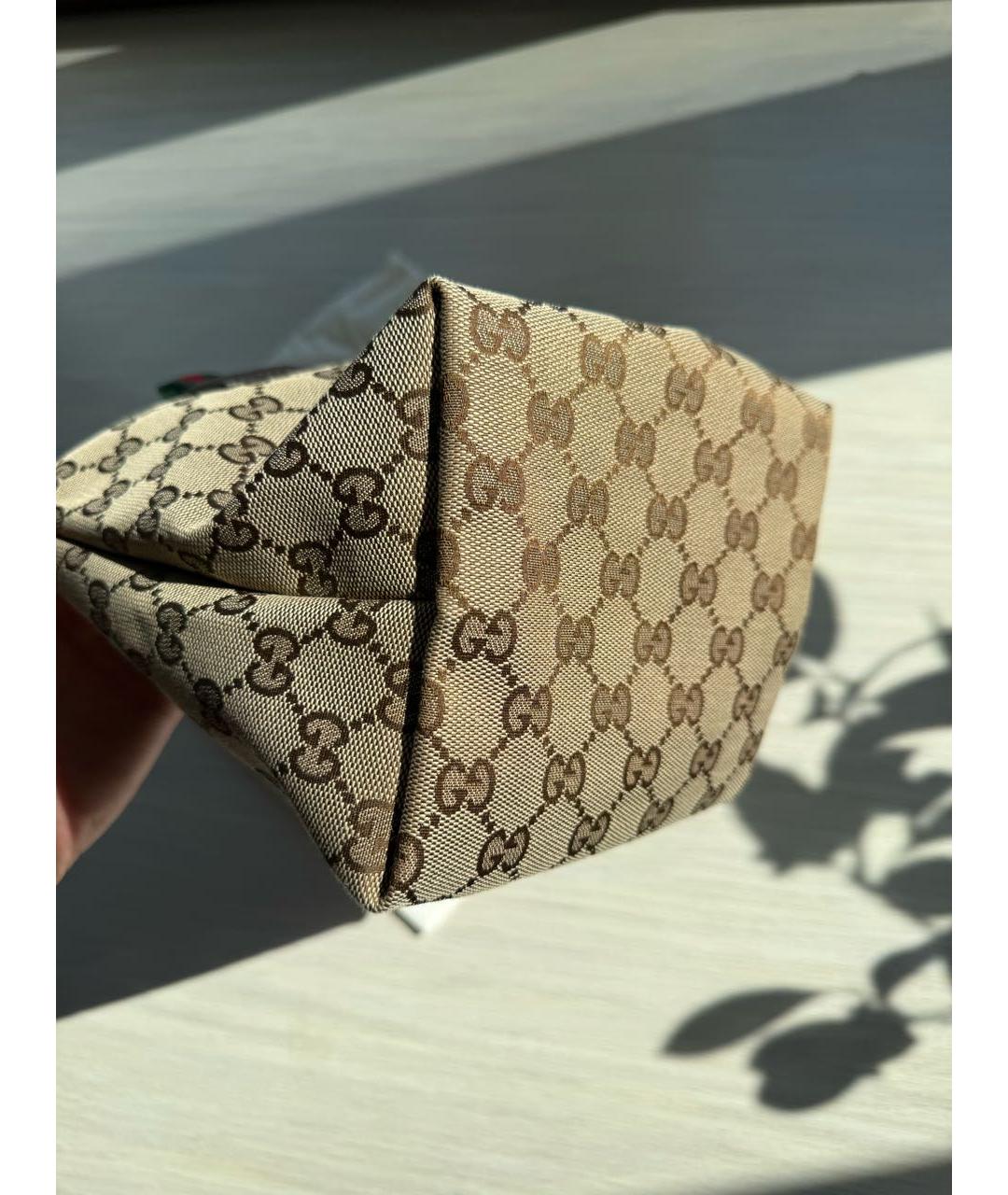 GUCCI Бежевая сумка с короткими ручками, фото 4