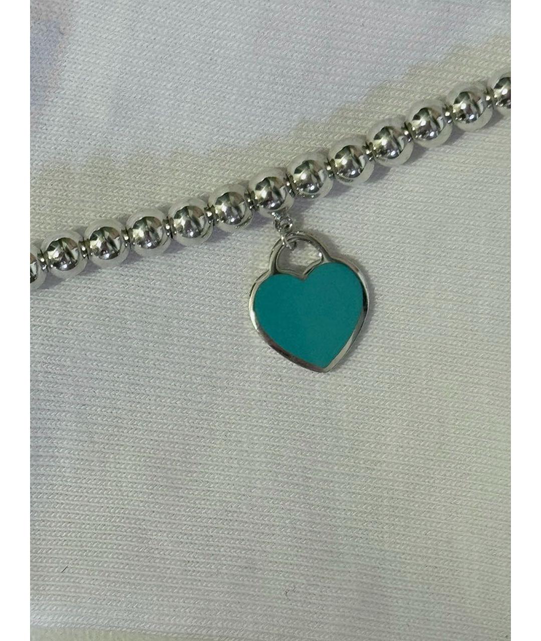 TIFFANY&CO Голубой серебряный браслет, фото 6