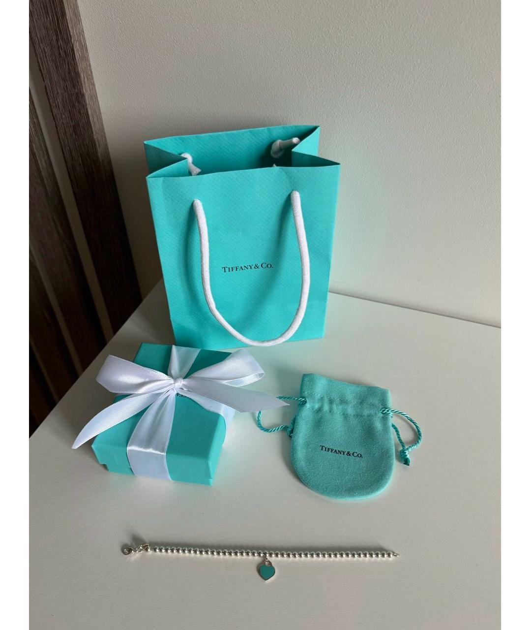 TIFFANY&CO Голубой серебряный браслет, фото 2