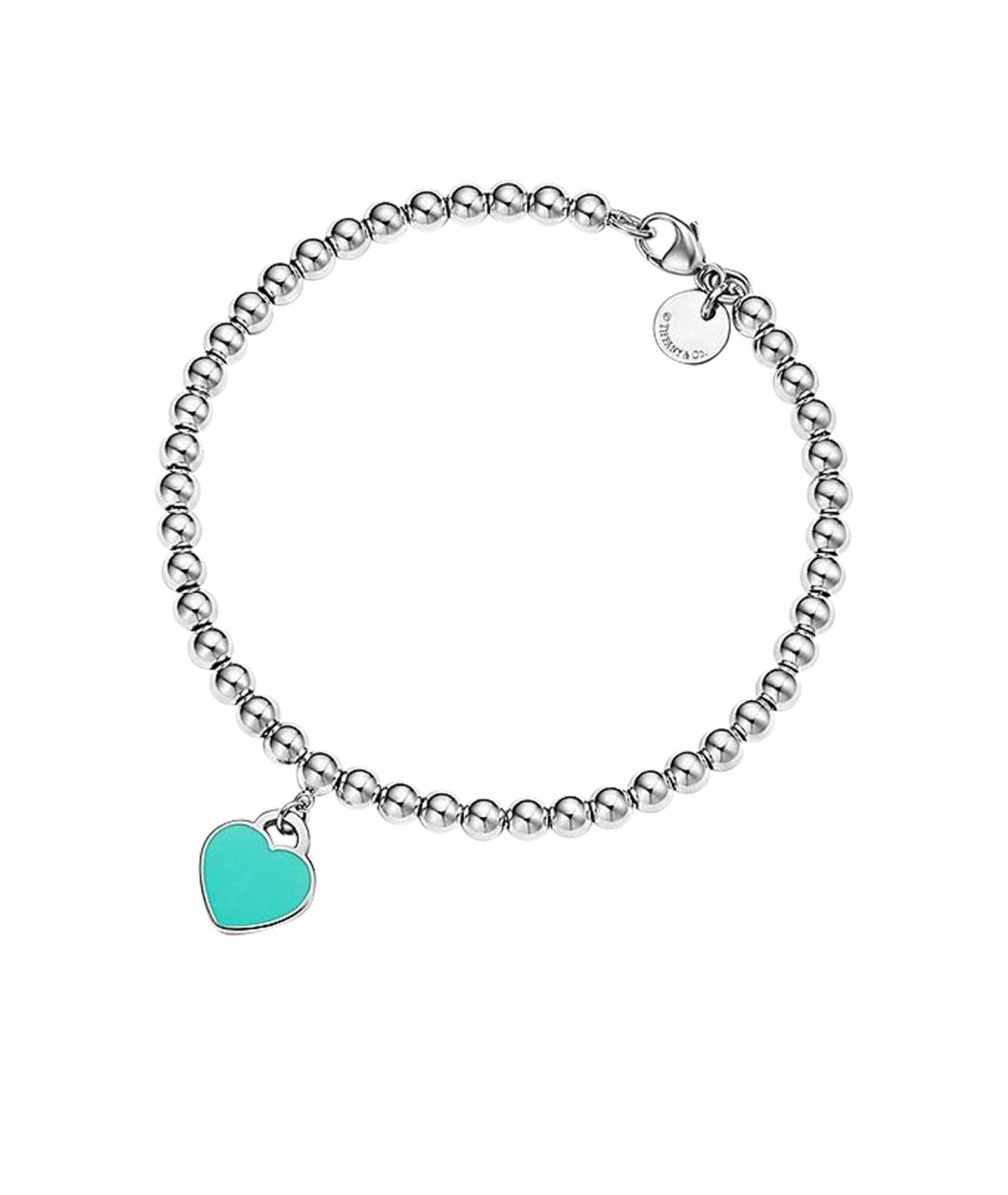 TIFFANY&CO Голубой серебряный браслет, фото 1