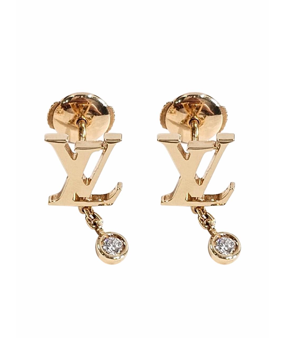 LOUIS VUITTON Золотые серьги из желтого золота, фото 1