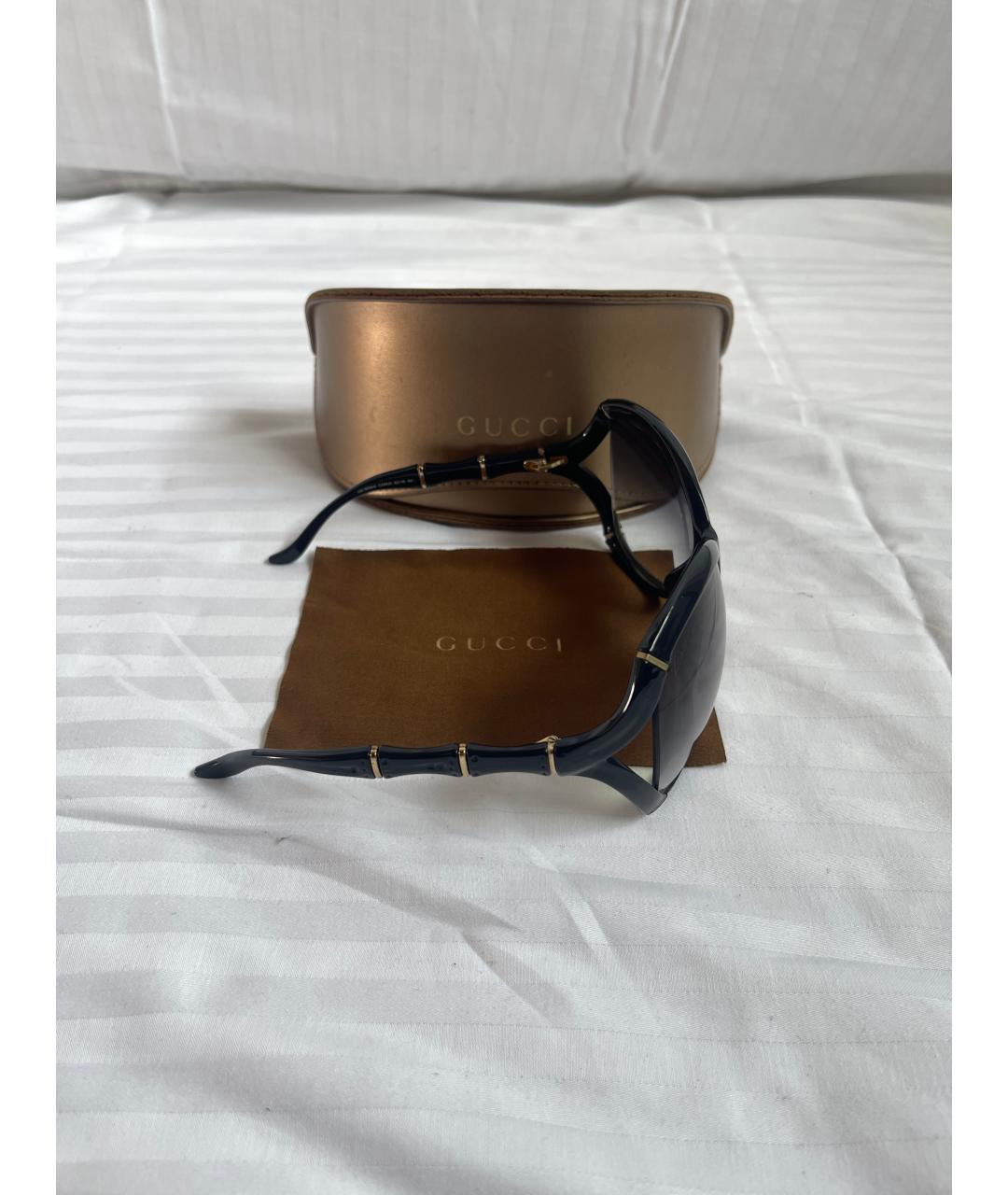 GUCCI Темно-синие солнцезащитные очки, фото 2
