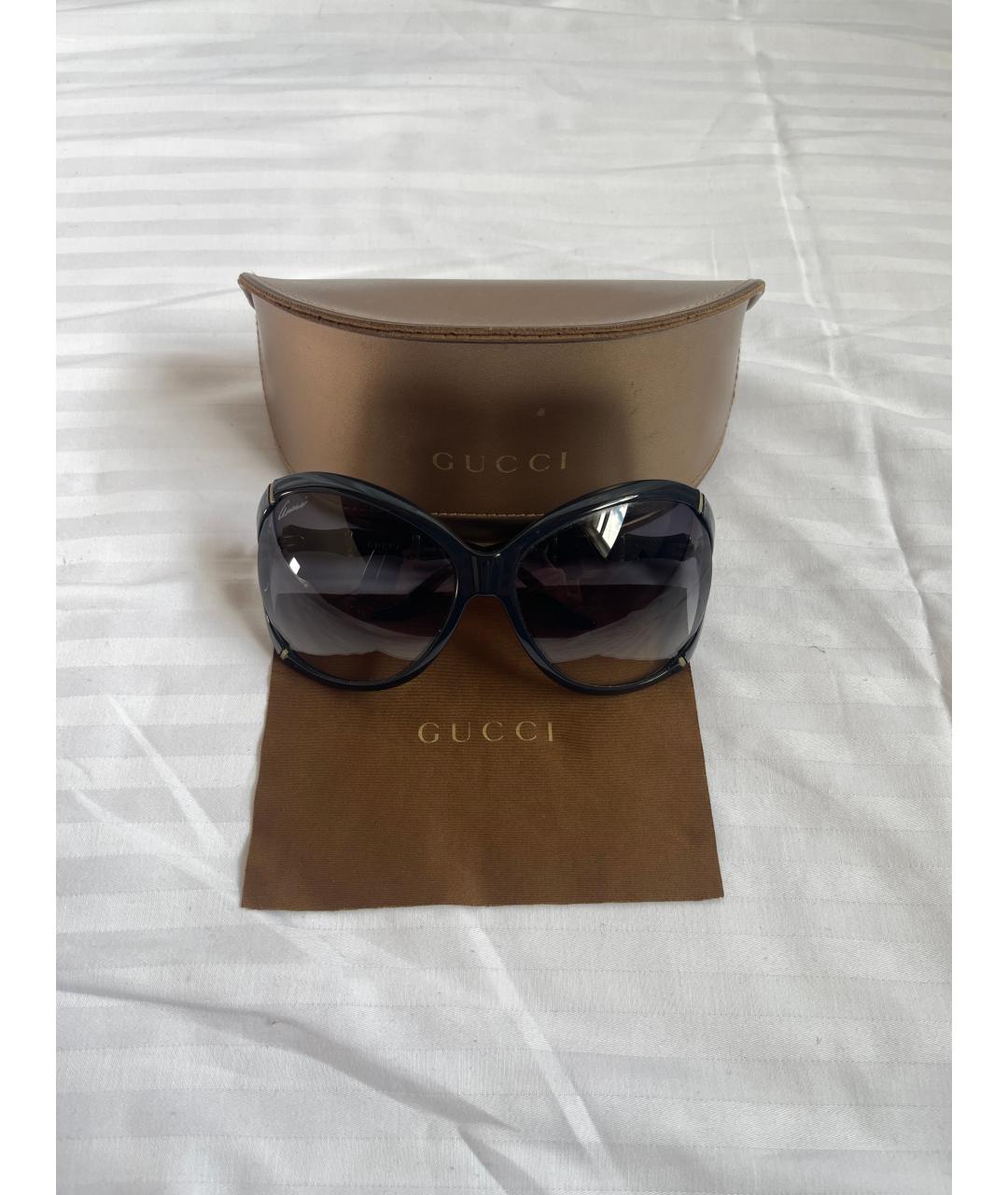 GUCCI Темно-синие солнцезащитные очки, фото 9