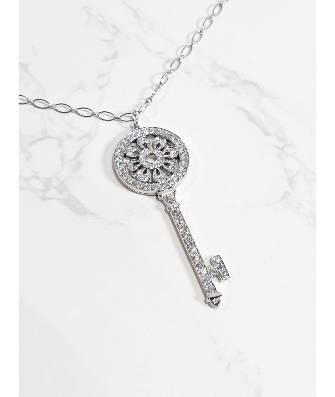 TIFFANY&CO Серебряное платиновое колье, фото 2