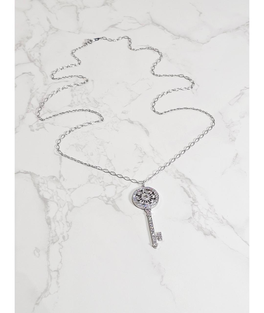 TIFFANY&CO Серебряное платиновое колье, фото 3