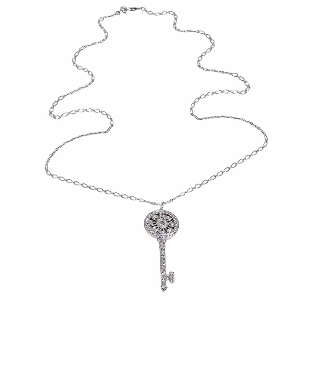 TIFFANY&CO Серебряное платиновое колье, фото 1