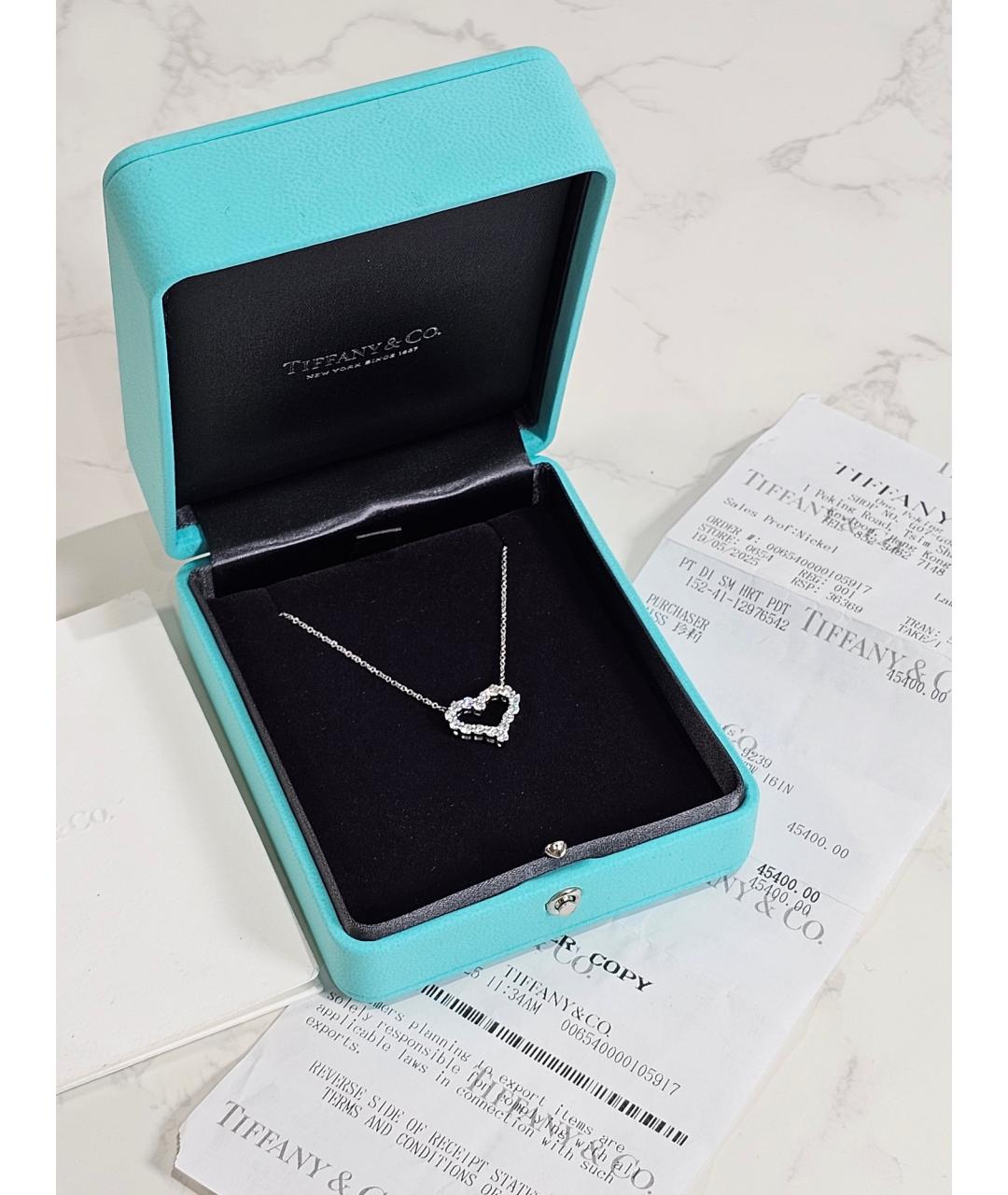 TIFFANY&CO Серебряное платиновое колье, фото 5