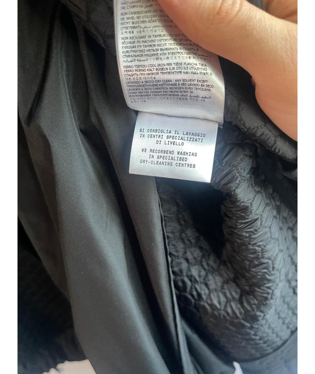 MONCLER Черная полиэстеровая куртка, фото 6