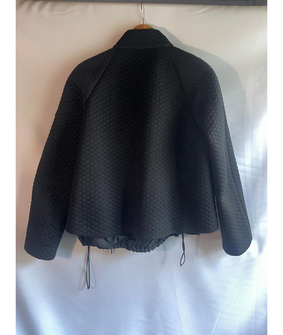 MONCLER Черная полиэстеровая куртка, фото 2