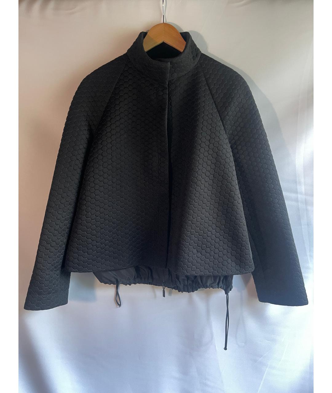 MONCLER Черная полиэстеровая куртка, фото 9
