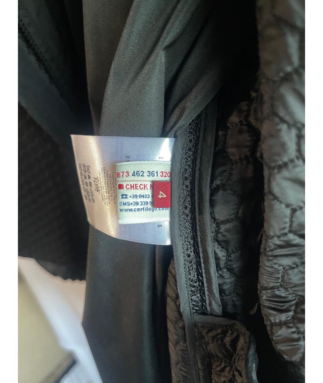 MONCLER Черная полиэстеровая куртка, фото 5