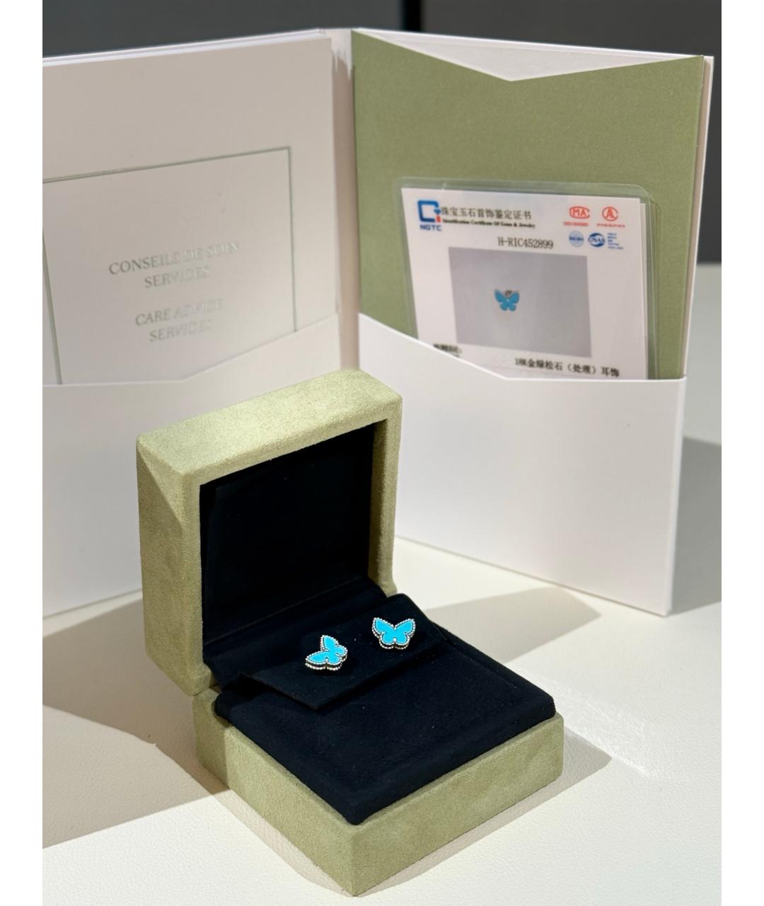 VAN CLEEF & ARPELS Серебряные серьги из белого золота, фото 4