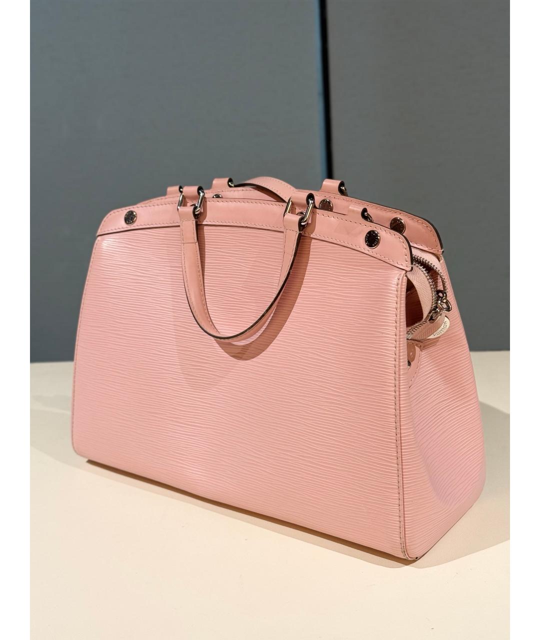 LOUIS VUITTON Розовая кожаная сумка тоут, фото 2