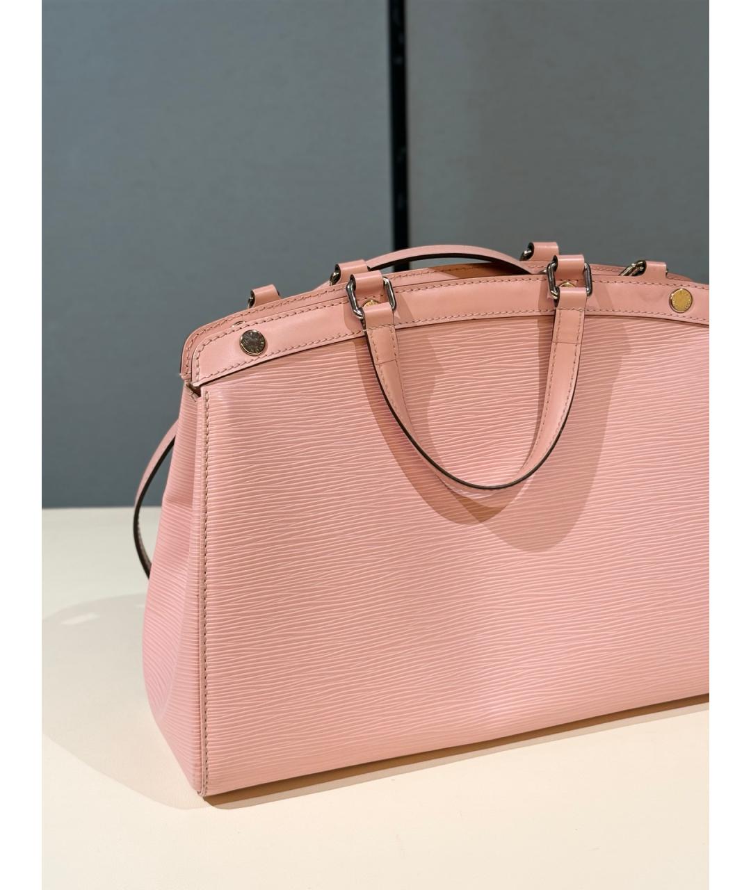 LOUIS VUITTON Розовая кожаная сумка тоут, фото 3