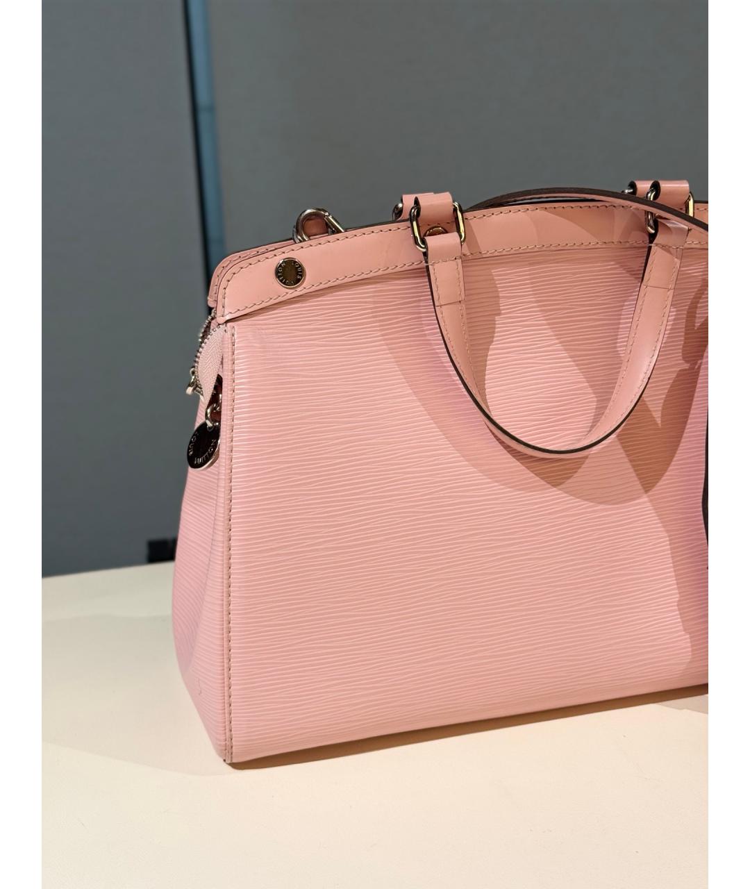LOUIS VUITTON Розовая кожаная сумка тоут, фото 5