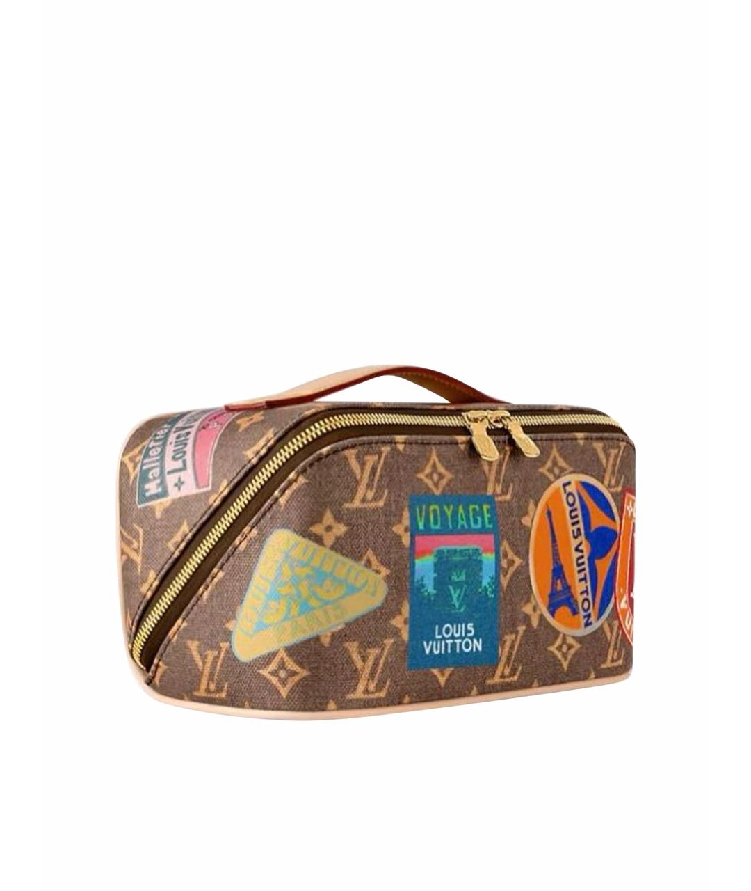 LOUIS VUITTON Коричневая косметичка, фото 1