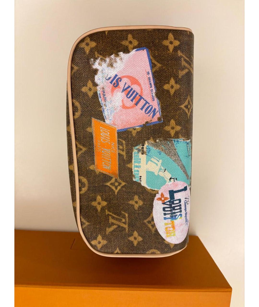 LOUIS VUITTON Коричневая косметичка, фото 7