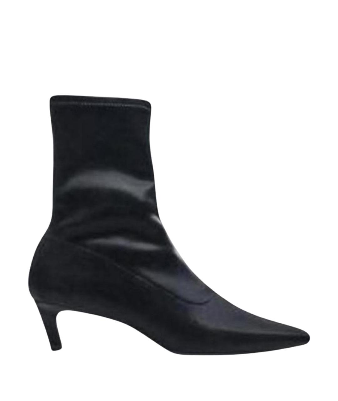 PRADA Черные кожаные ботильоны, фото 1