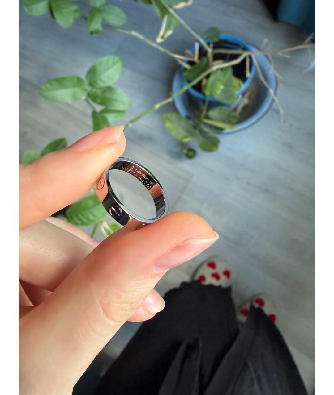 CARTIER Белое кольцо из белого золота, фото 2