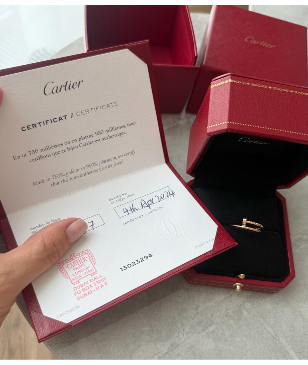CARTIER Розовое кольцо из розового золота, фото 3
